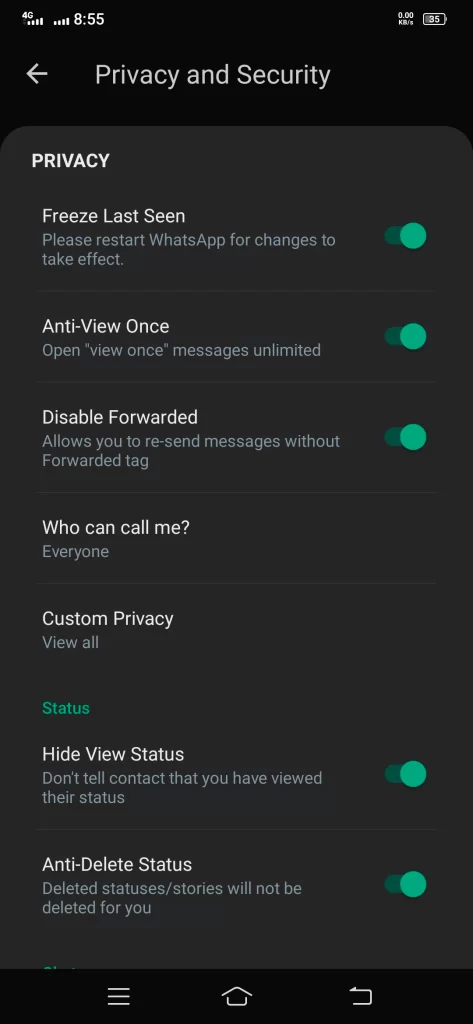 Privacy Enhancements of Fm Whatsapp_download