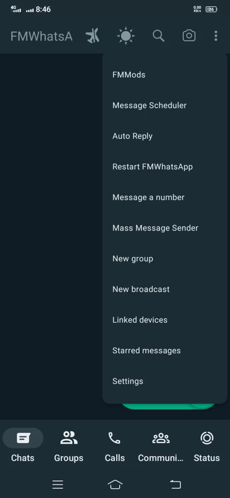 Variety of customization options in FM WhatsApp Update